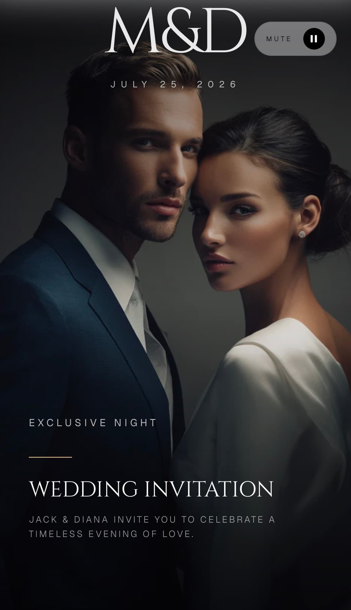 Couture invitation template preview