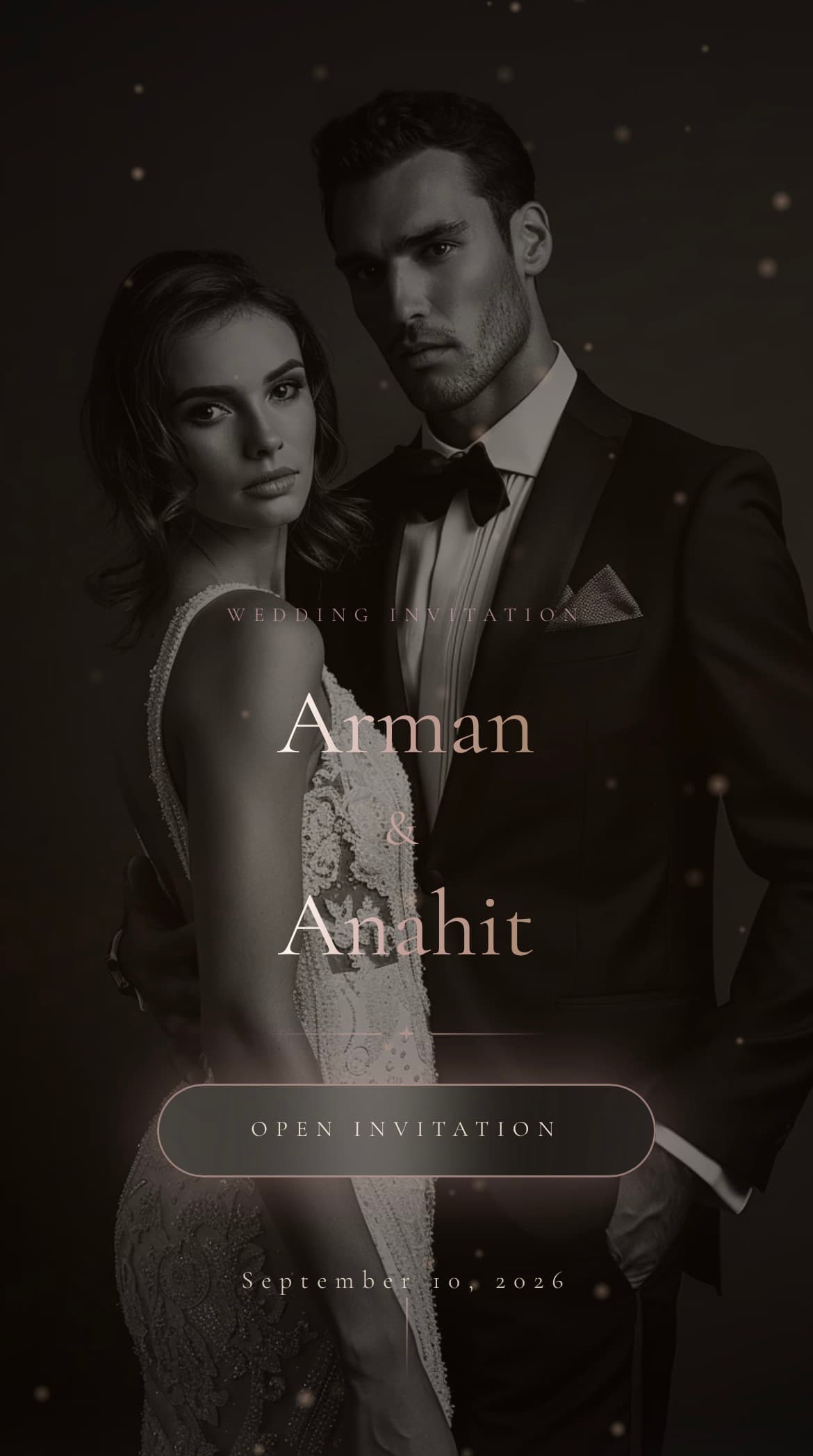 Aurelia invitation template preview